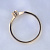 Помолвочное кольцо с бриллиантом 0,06 карат из красного золота (Вес: 2 гр.)
