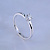 Женское тонкое кольцо из белого золота с бриллиантом (Вес: 2 гр.)
