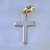 Крестик без распятия православный спаси и сохрани из золота (Вес 2,7 гр.)