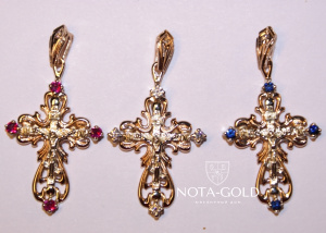 Семейные кресты на заказ (Вес: 8 гр.)