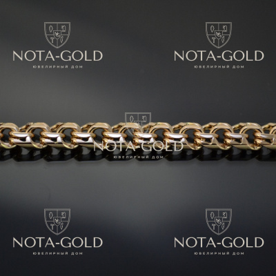 Золотые цепочки плетения «Бисмарк» 50 см