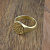 Мужское кольцо-печатка из матового золота с рельефной площадкой (Вес: 10 гр.)