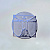Золотой значок Витрувианский человек на заказ из белого золота с логотипом компании (Вес 2 гр.)