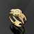Авторское кольцо из жёлтого золота с натуральными бриллиантами (Вес: 14,5 гр.)