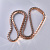 Золотая цепочка из двух видов золота плетение Рептилия (Вес 79 гр.)