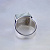 Мужское кольцо-перстень из белого золота с эмалью (Вес: 18,5 гр.)