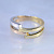 Женское кольцо из жёлтого, красного и белого золота (Вес: 6,5 гр.)