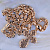 Авторский золотой крест с бриллиантами и узорами на цепочке плетение Краб Большой (Вес: 187 гр.)