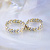 Плетёные обручальные кольца Косички из жёлто-белого золота (Вес пары 6,5 гр.)