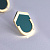 Корпоративные золотые значки с бриллиантом и эмалью (Вес 3,3 гр.)