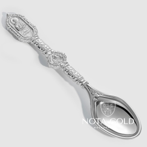 Золотая ложка с ликом Св.Николая Чудотворца (Вес 42 гр.)