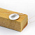 Круглый жетон кулон с отпечатком пальца гравировкой на заказ (Вес: 16 гр.)