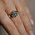 Эксклюзивное женское кольцо из двух видов золота с бриллиантами (Вес: 5,5 гр.)