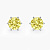 Серьги пусеты-гвоздики с желтыми бриллиантами 0,5 ct 5 мм (Вес 1,5 гр.)