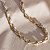 Золотая цепочка с ликами святых и гравировкой Спаси и сохрани на замке и звеньях (цена за грамм)