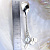 Серебряная ложка на первый зуб с пяточками и подвесками с именем, весом, датой и временем рождения ребенка (Вес 22 г.)