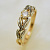 Двухцветное помолвочное кольцо с крупным бриллиантом 0,065 карат (Вес: 6 гр.)