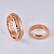 Обручальные кольца из красного золота с личной гравировкой (Вес пары 14,5 гр.)
