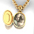 Именной медальон из белого золота с фотографиями внутри и ликом Преподобного Сергия Радонежского (Вес 18 гр.)