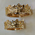 Парные обручальные кольца корона с бриллиантами в женском кольце на заказ (Вес пары: 15 гр.)