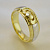 Кладдахское кольцо из золота двухцветное на заказ (Вес: 9 гр.)