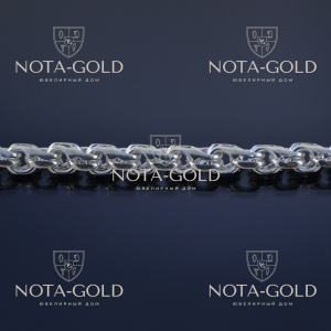 Серебряная цепочка плотное плетение Ручеёк (цена за грамм)
