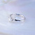 Женское классическое кольцо из белого золота бриллиантом 0,4 карата (Вес: 3 гр.)
