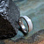 Мужское кольцо из белого золота с Эмалью (Вес: 5 гр.)