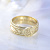Мужское кольцо из жёлтого золота с инициалами и личной гравировкой (Вес: 13 гр.)