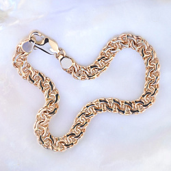 Мужской браслет плетение Арабский Бисмарк (Вес 17 гр.)