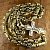 Большая тяжёлая цепочка с крестиком на шею из жёлтого золота 585 пробы (Вес: 179 гр.)