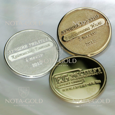 Корпоративные медали из золота, медали из серебра, медали из бронзы на заказ