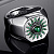 Кольцо печатка Солнце из белого золота с изумрудами (Вес 8,5 гр.)