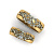 Винтажные обручальные кольца с бриллиантами и узором (Вес пары: 18 гр.)