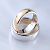 Классические обручальные кольца на заказ из красного и белого золота (Вес пары 12 гр.)
