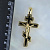 Православный нательный крест с цепочкой плетения Грань из жёлтого золота (Вес 87 гр.)