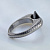Серебряное мужское кольцо с крупным камнем, гравировкой и узором (Вес: 6 гр.)