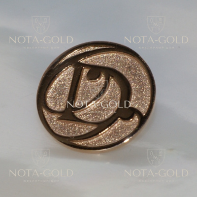 Значки из золота на заказ в виде корпоративного логотипа Компании