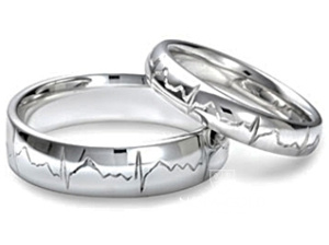 Обручальные кольца комбинированные на заказ (Вес пары: 12,5 гр.)