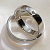 Гладкие обручальные кольца глянцевые с бриллиантом на заказ (Вес пары: 10,5 гр.)