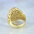 Эксклюзивный мужской перстень александритом и бриллиантами из жёлтого золота (Вес: 19 гр.)