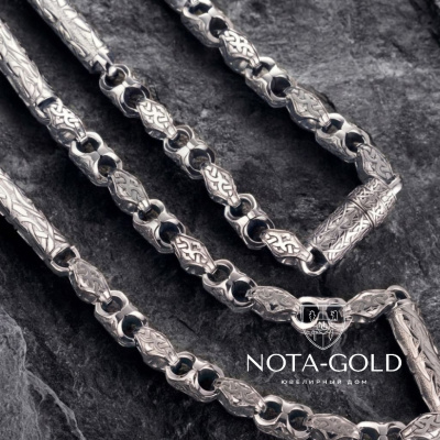 Цепочка из платины плетение Легенда (Вес 176гр.)