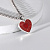 Серебряная подвеска сердце с эмалью двух цветов (Вес 2,3 гр.)