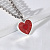Серебряная подвеска сердце с эмалью двух цветов (Вес 2,3 гр.)