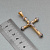Большой крестик из красно-белого золота с бриллиантами и сапфирами кабошон (Вес: 12 гр.)