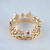 Золотое мужское кольцо в виде короны с рубинами на заказ (Вес: 5,5 гр.)