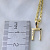 Золотая женская подвеска в форме буквы с бриллиантами (Вес: 1 гр.)