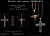 Эксклюзивный большой мужской крест СИЯНИЕ ДУХА с бриллиантами и синей эмалью (Вес: 25 гр.)