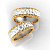 Обручальные кольца с необычной фактурной поверхностью и узором по бокам (Вес пары:16 гр.)