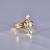 Золотое женское тройное кольцо с бриллиантами (Вес 5,8 гр.)